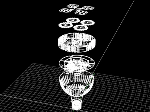 lighting led lamp 3D Model