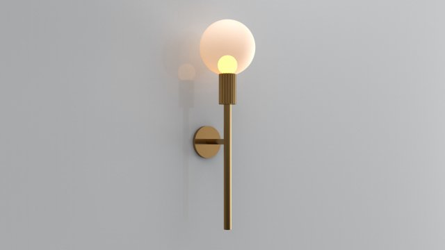 modern wall lamp 3D Model .c4d .max .obj .3ds .fbx .stl .blend 
