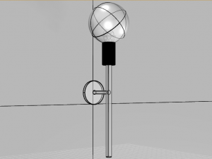 modern wall lamp 3D Model