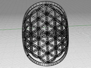 flower of life ring 3D Model