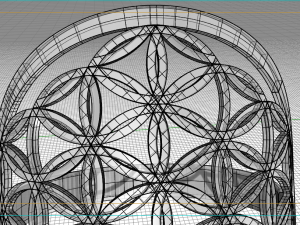 flower of life ring Modello 3D