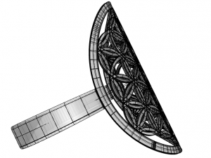 flower of life ring Modello 3D