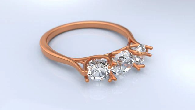 anel de diamante Modelo 3D .c4d .max .obj .3ds .fbx .stl .blend 