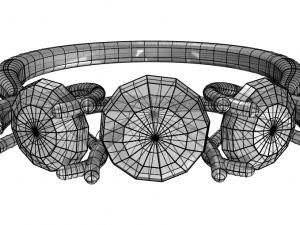 diamond ring Modello 3D