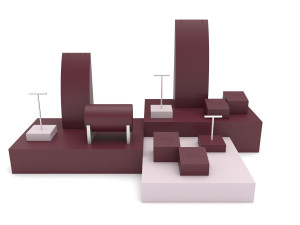 jewellery displays set 3D Model