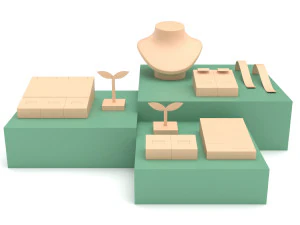 jewellery displays set 3D Model
