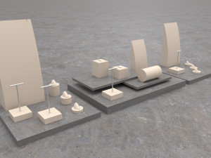 jewellery displays set Modelo 3D