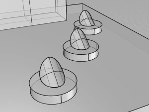 jewellery displays set 3D Model