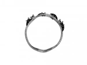 leafs and diamonds ring 3D Model