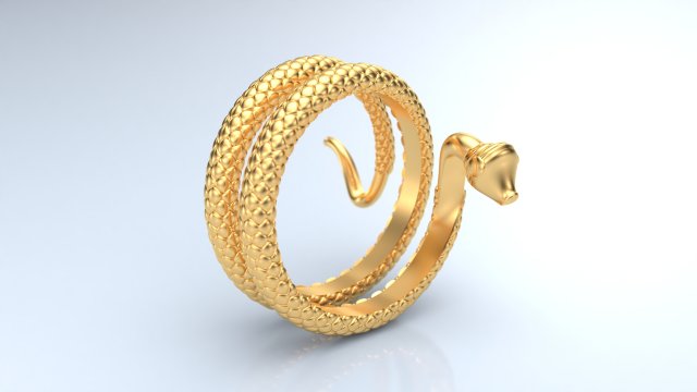 snake ring Modelo 3D .c4d .max .obj .3ds .fbx .stl .blend 