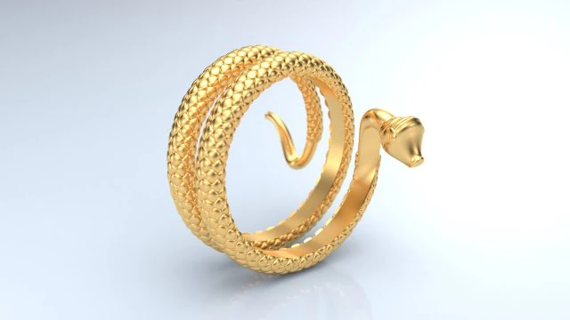 змійове кільце 3D Модель .c4d .max .obj .3ds .fbx .stl .blend