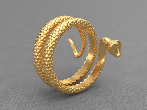 snake ring Modelo 3D