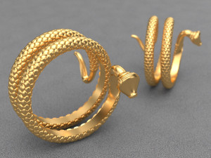 snake ring Modelo 3D