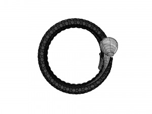 snake ring Modelo 3D