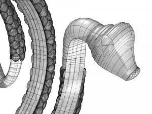 snake ring Modelo 3D