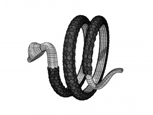snake ring Modelo 3D