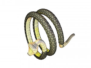 snake ring Modelo 3D
