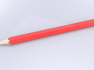 set 12 colored pencils Model 3D