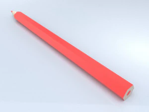 set 12 colored pencils 3D Model
