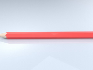 set 12 colored pencils Model 3D