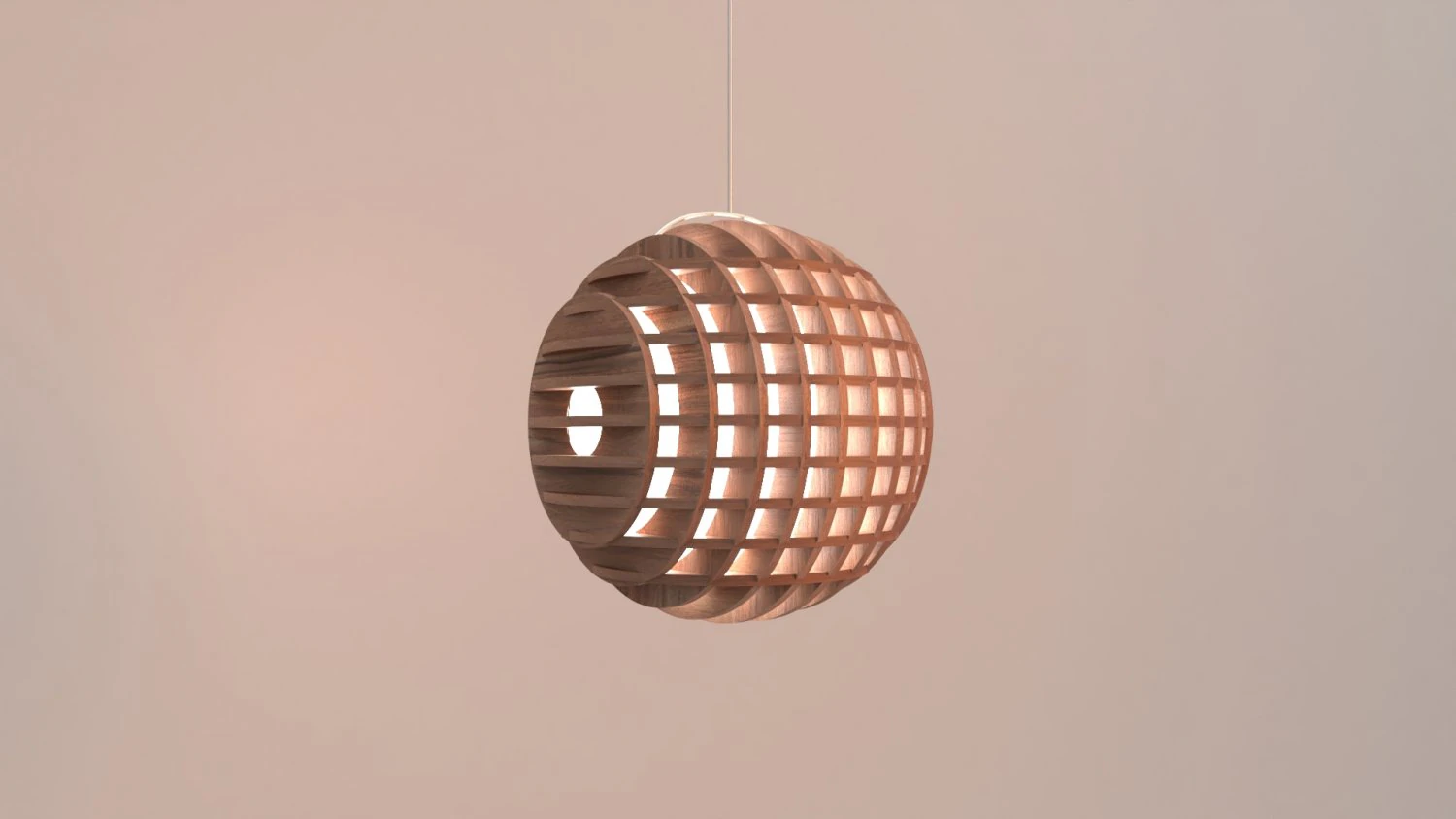 lampada in legno Modello 3D .c4d .max .obj .3ds .fbx .stl .blend