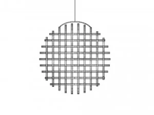 lampada in legno Modello 3D