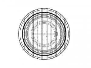 lampada in legno Modello 3D