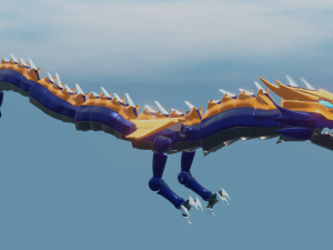 concept summon blue dragonkamen rider crossz 3D-printmodel