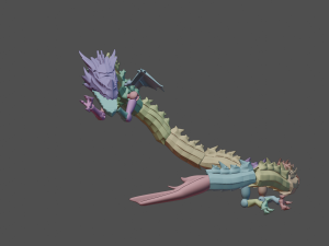 concept summon blue dragonkamen rider crossz 3D Принт Модель