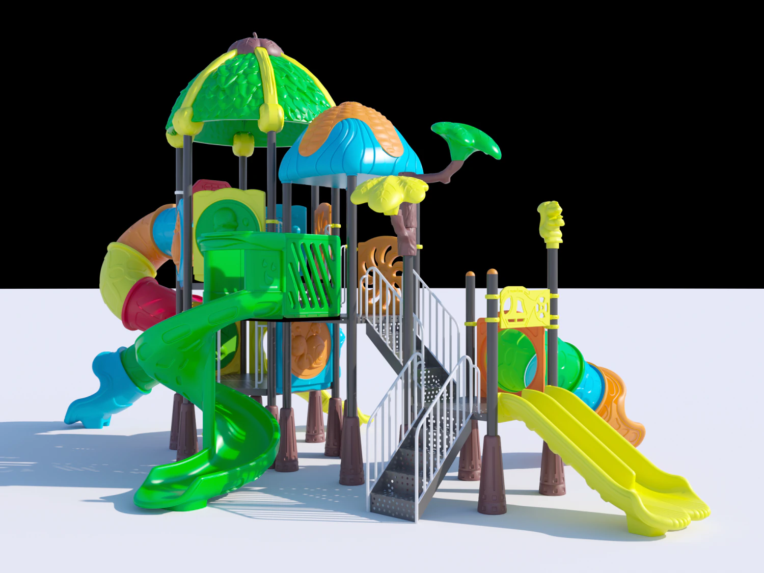 High quality outdoor playground 3D Model .c4d .max .obj .3ds .fbx .stl .blend 
