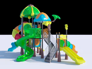 Якісний вуличний дитячий майданчик 3D Модель