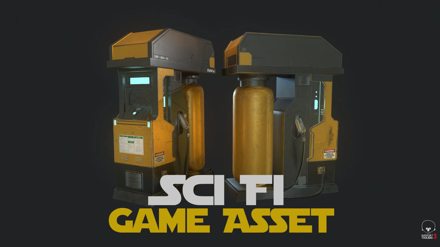scifi gs pump 3D Model .c4d .max .obj .3ds .fbx .stl .blend 