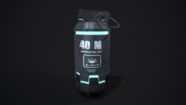 Scifi grenade 3D मॉडल .c4d .max .obj .3ds .fbx .stl .blend 