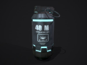 Scifi grenade 3D 模型