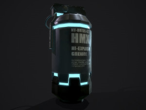 Scifi grenade 3D मॉडल