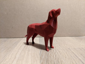 low poly dog collection Modello di stampa 3D