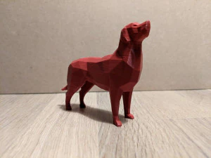 low poly dog collection 3D Print Model