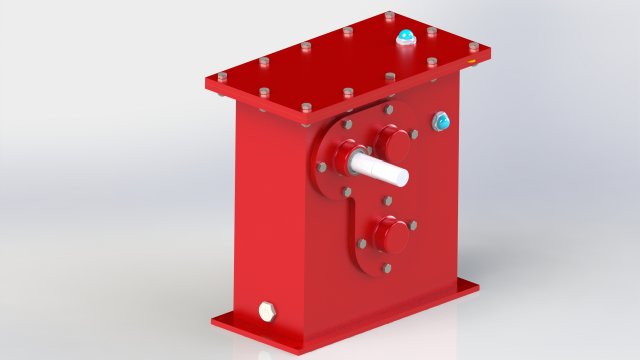 reduction gearbox caja reductora Modelo de impresión 3D .c4d .max .obj .3ds .fbx .stl .blend 