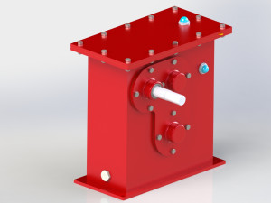 reduction gearbox caja reductora 3Dプリントモデル