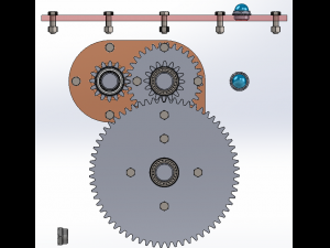 reduction gearbox caja reductora Modelo de impresión 3D