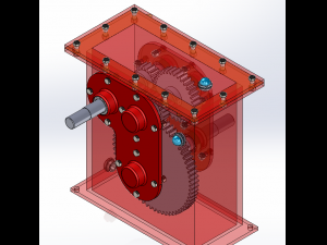 reduction gearbox caja reductora Modelo de impresión 3D