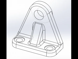 three-hole l-angle union 3D Print Model