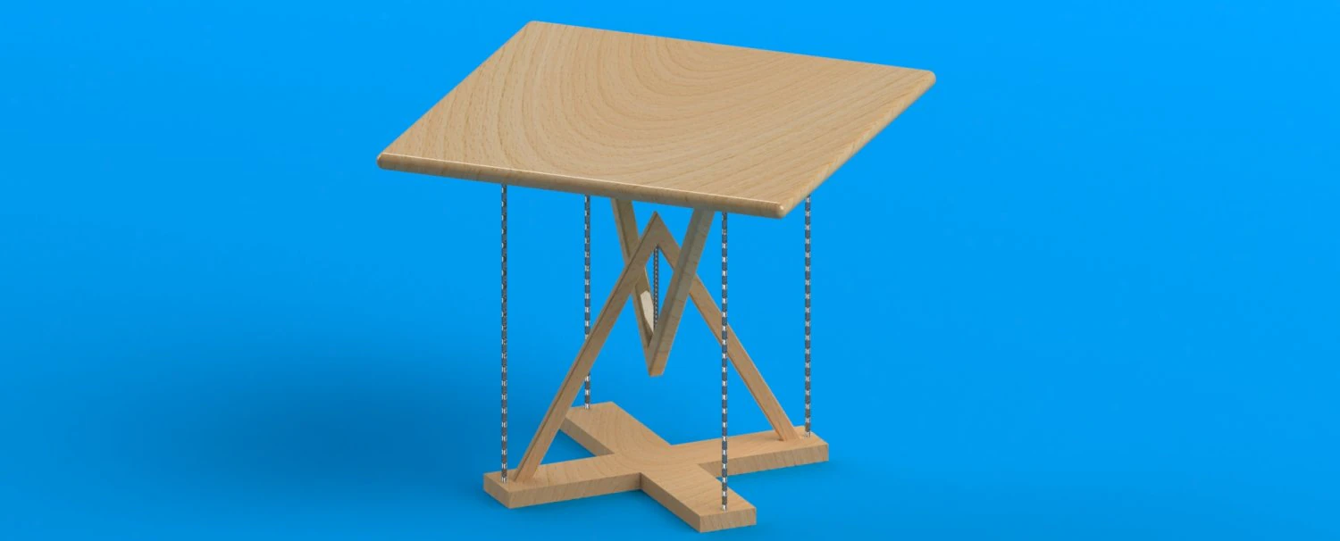 table tensegrity 3D Model .c4d .max .obj .3ds .fbx .stl .blend 