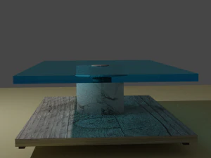 미니멀리스트 스타일의 커피 테이블 3D 모델