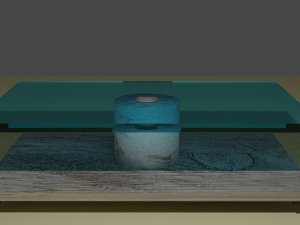 minimalist style coffee table Modello 3D