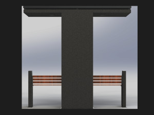 Ecological Park Bench 3Dモデル