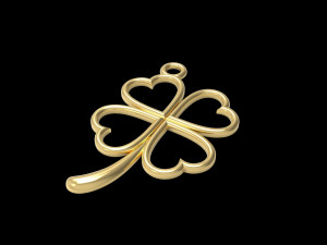 clover pendant Model do druku 3D