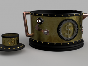 money box-piggy bank-alcancia-hucha Model do druku 3D