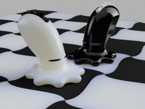 chess with kawai octopus design 3d print model Modèles 3D en vedette