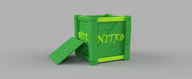 hucha nitro crash bandicoot-moneybox-alcancia 3Dプリントモデル .c4d .max .obj .3ds .fbx .stl .blend